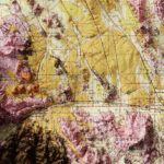 San Bernardino 1967 :Shaded relief map – flat print (not a 3D raised map)