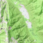 Aspen Map 1960 :Shaded relief map – flat print (not a 3D raised map)