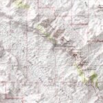 Arches Map 1974, Topography :Shaded relief map – flat print (not a 3D raised map)