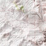 Arches Map 1974, Topography :Shaded relief map – flat print (not a 3D raised map)