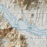 Roosevelt 1907, Topography :Shaded relief map – flat print (not a 3D raised map)