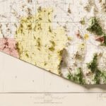 Arizona Geologic Map Poster 1959 :Shaded relief map – flat print (not a 3D raised map)