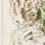 Arizona Geologic Map Poster 1959 :Shaded relief map – flat print (not a 3D raised map)