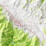 Ashland Map 1954, Topography :Shaded relief map – flat print (not a 3D raised map)