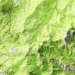 Ashland Map 1954, Topography :Shaded relief map – flat print (not a 3D raised map)