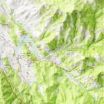 Ashland Map 1954, Topography :Shaded relief map – flat print (not a 3D raised map)