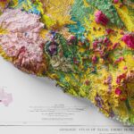 Big Bend Geologic Map 1979 :Shaded relief map – flat print (not a 3D raised map)