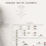 California Map 1977, Geology :Shaded relief map – flat print (not a 3D raised map)