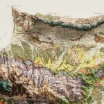 Cyprus Map 1969, Geology :Shaded relief map – flat print (not a 3D raised map)
