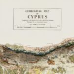 Cyprus Map 1969, Geology :Shaded relief map – flat print (not a 3D raised map)