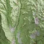 Devils Tower Wyoming Map 1969 :Shaded relief map – flat print (not a 3D raised map)
