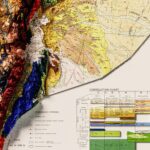 Ecuador Map 1982, Geology :Shaded relief map – flat print (not a 3D raised map)