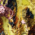 Death Valley California Map 1980, Geology :Shaded relief map – flat print (not a 3D raised map)