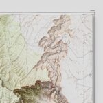 Grand Canyon Topographic Map 1962 :Shaded relief map – flat print (not a 3D raised map)