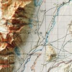 Grand Teton National Park Map 1899 :Shaded relief map – flat print (not a 3D raised map)
