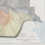Iraq Geological Map 1986 :Shaded relief map – flat print (not a 3D raised map)