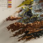 Ireland Map 1962, Geology :Shaded relief map – flat print (not a 3D raised map)