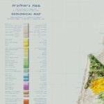 Israel Geological Map 1965 :Shaded relief map – flat print (not a 3D raised map)