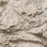 Lassen Volcanic National Park Map : Shaded relief map – flat print (not a 3D raised map)