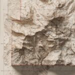 Lassen Volcanic National Park Map : Shaded relief map – flat print (not a 3D raised map)