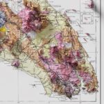 Malaysia Geological Map 1948 :Shaded relief map – flat print (not a 3D raised map)