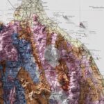 Malaysia Geological Map 1948 :Shaded relief map – flat print (not a 3D raised map)