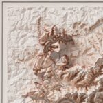 Mammoth Cave National Park Map 1930 : :Shaded relief map – flat print (not a 3D raised map)