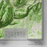 Mesa Verde Map 1967, Topography :Shaded relief map – flat print (not a 3D raised map)