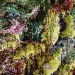 New Mexico Geologic Map 1965 :Shaded relief map – flat print (not a 3D raised map)
