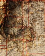 New Mexico Map 1903, Topography  :Shaded relief map – flat print (not a 3D raised map)