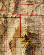 New Mexico Map 1903, Topography  :Shaded relief map – flat print (not a 3D raised map)
