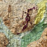 Nigeria Map 1959, Geology :Shaded relief map – flat print (not a 3D raised map)