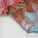 North Carolina Map 1990, Geology :Shaded relief map – flat print (not a 3D raised map)