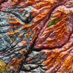 Sacramento Map 1965, Geology :Shaded relief map – flat print (not a 3D raised map)