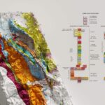 Sierra Nevada Map 1992, Geology :Shaded relief map – flat print (not a 3D raised map)