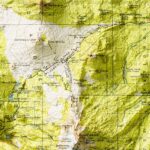 Three Sisters (Oregon) Mountains Map 1929, Topography :Shaded relief map – flat print (not a 3D raised map)