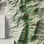 Linville Gorge Wilderness Map, Topographic :Shaded relief map – flat print (not a 3D raised map)