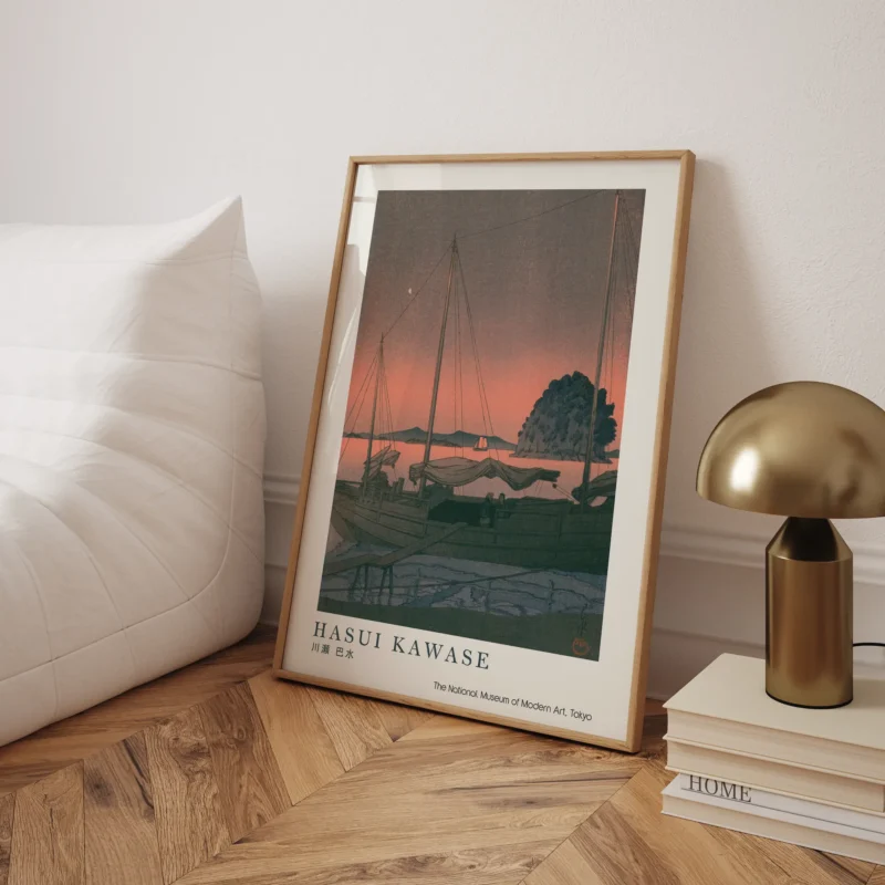 Harbour Sunset :Hasui Kawase