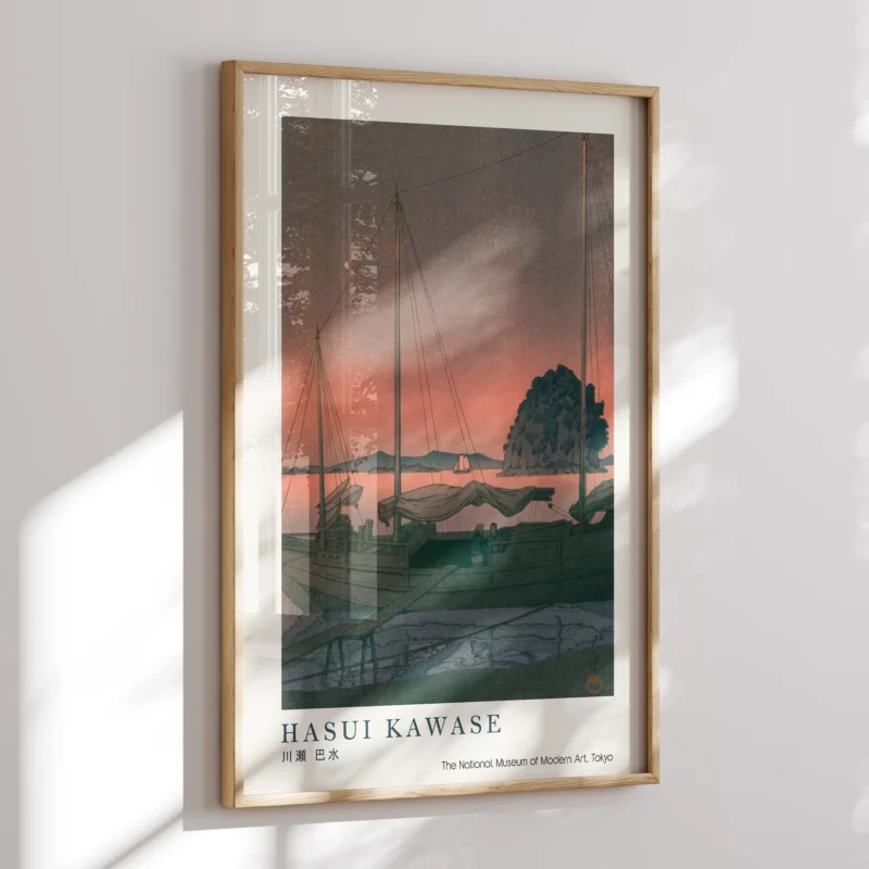 Harbour Sunset :Hasui Kawase