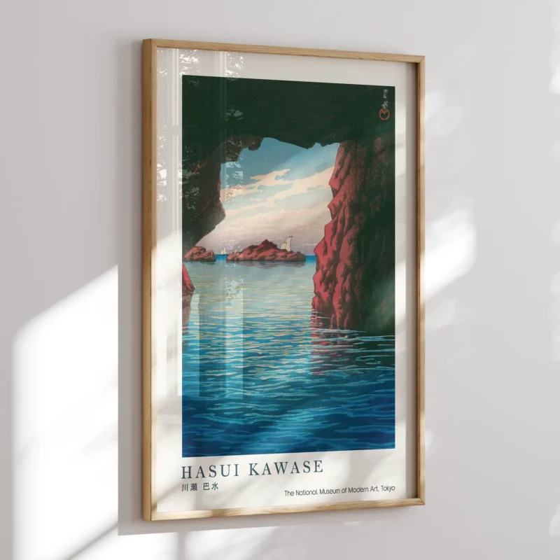 Kōjaku Cavern at Oga Peninsula :Hasui Kawase