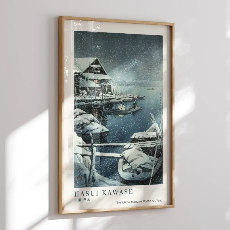 Snow at Mukojima :Hasui Kawase