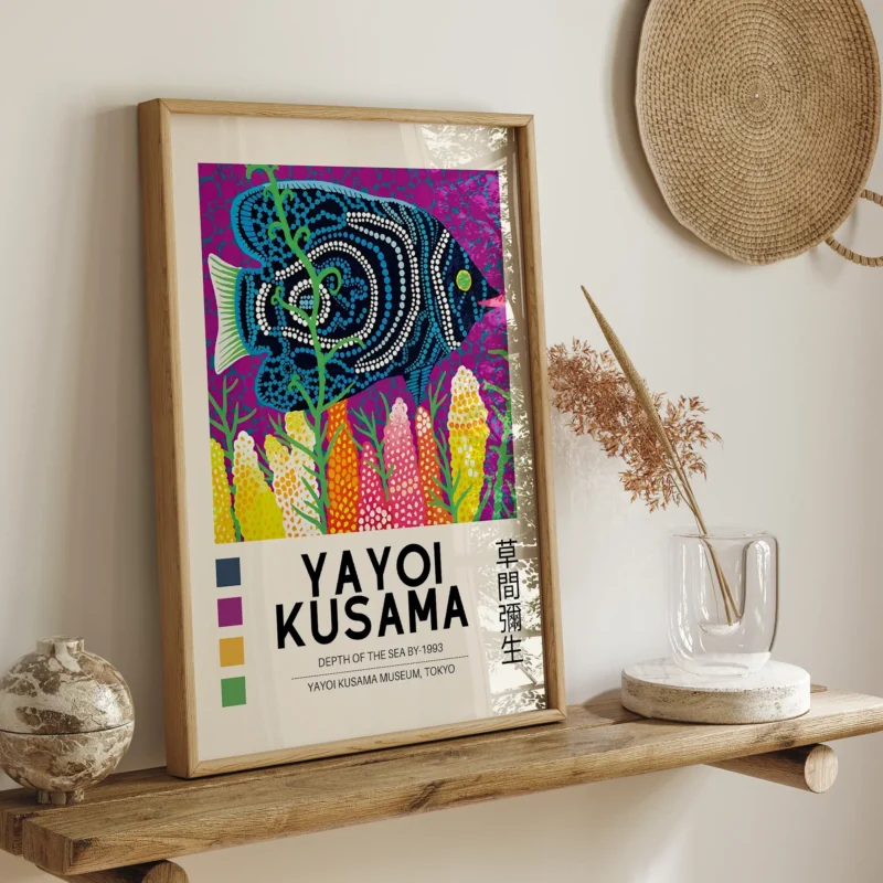 Blue Fish :Yayoi Kusama