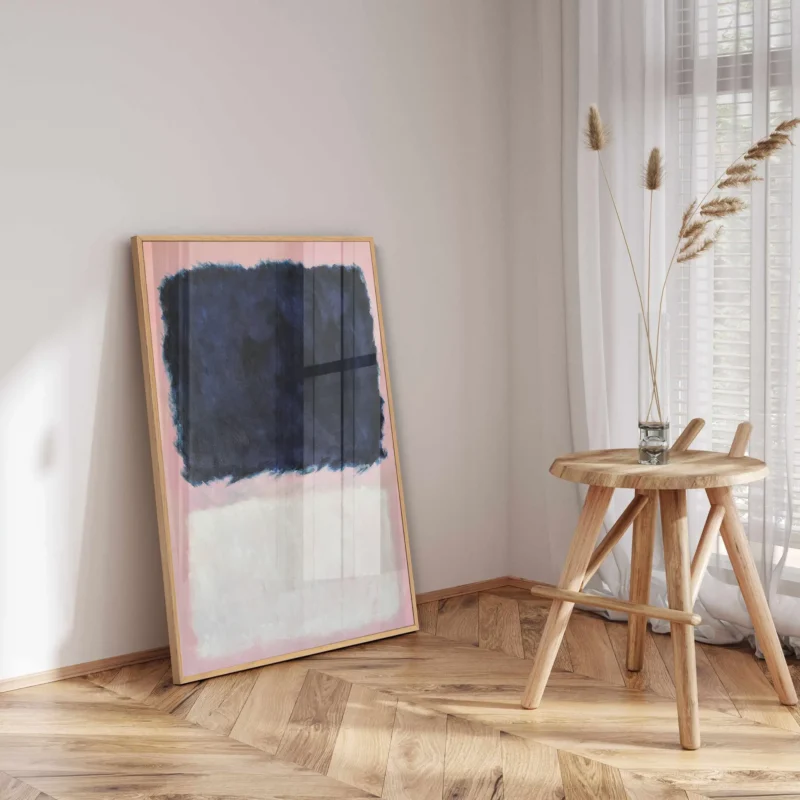 Blue And White Over Pink :Mark Rothko