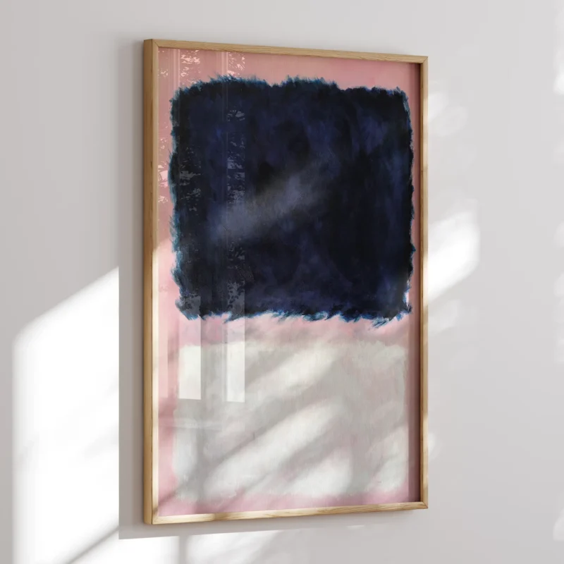 Blue And White Over Pink :Mark Rothko