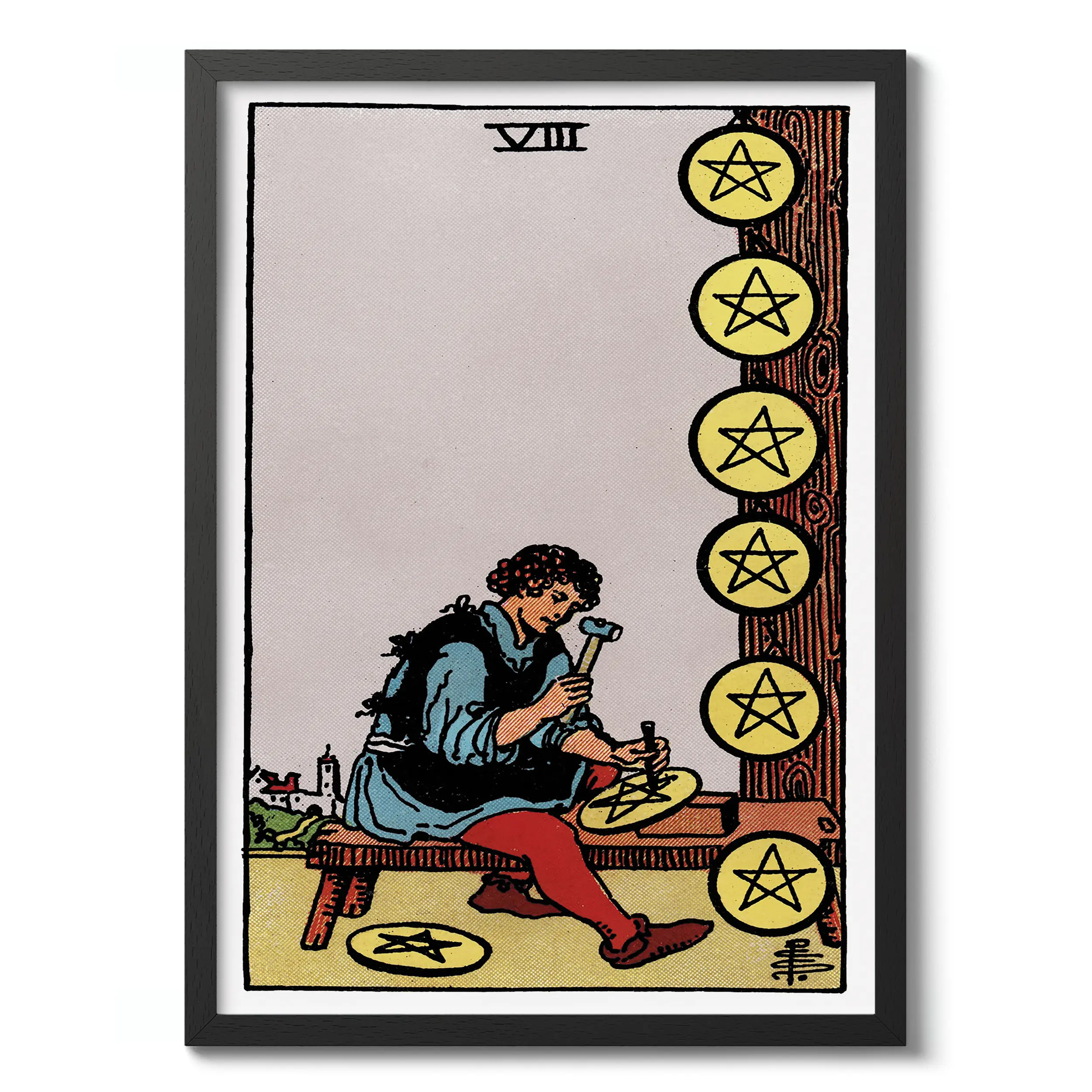 Eight of Pentacles :Tarot Card