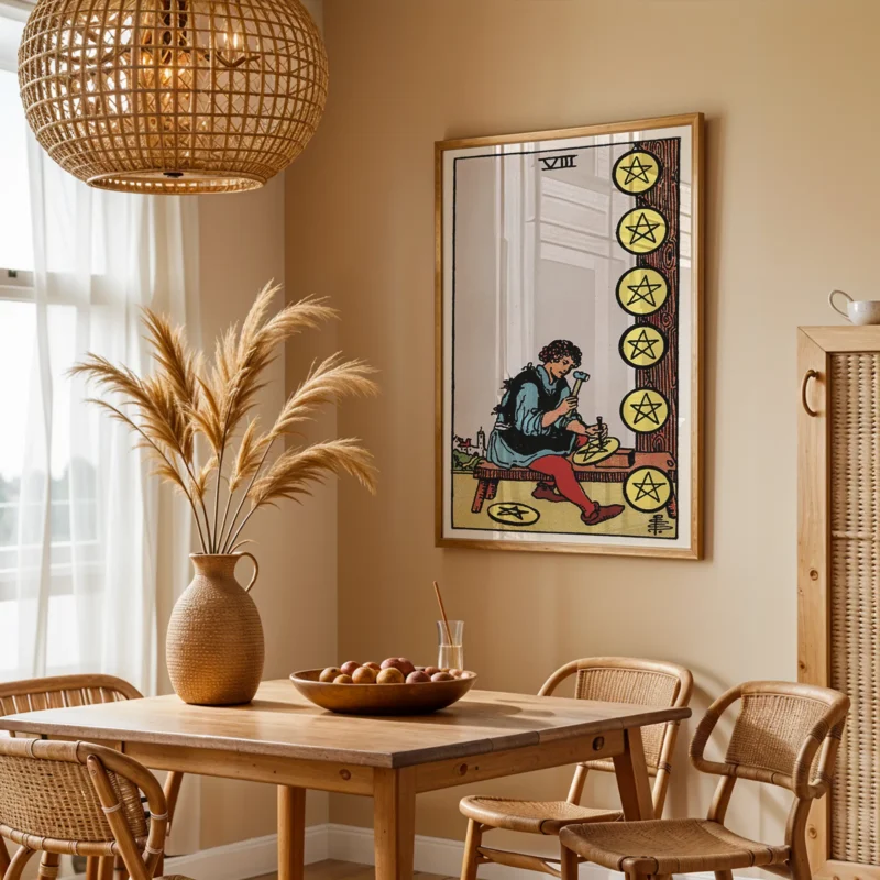 Eight of Pentacles :Tarot Card