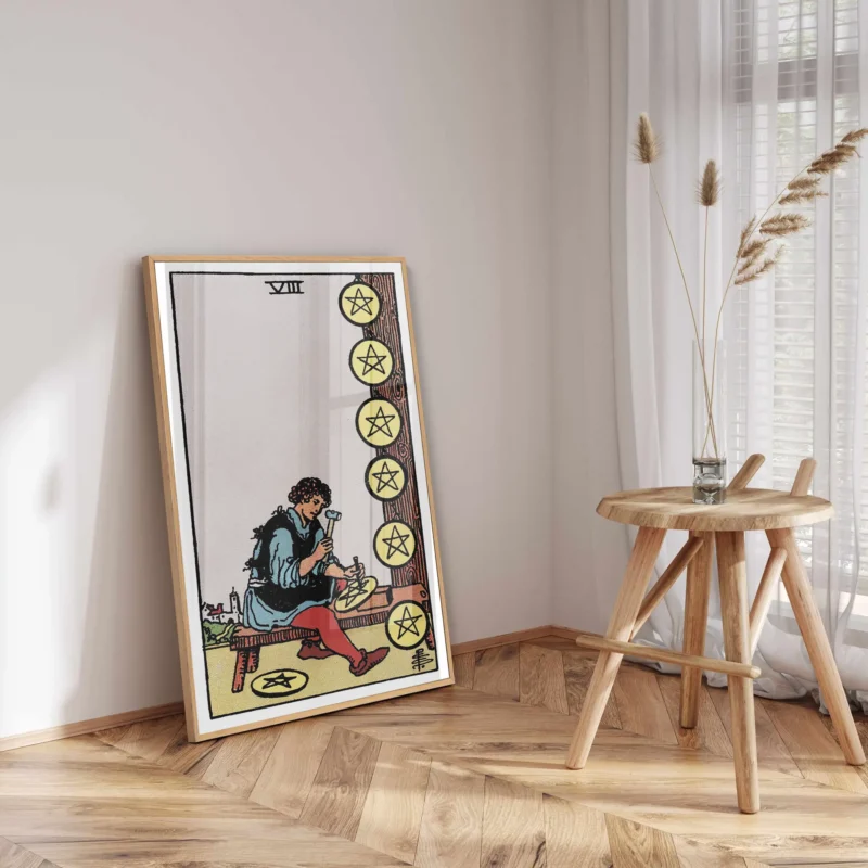 Eight of Pentacles :Tarot Card