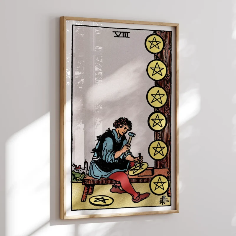 Eight of Pentacles :Tarot Card