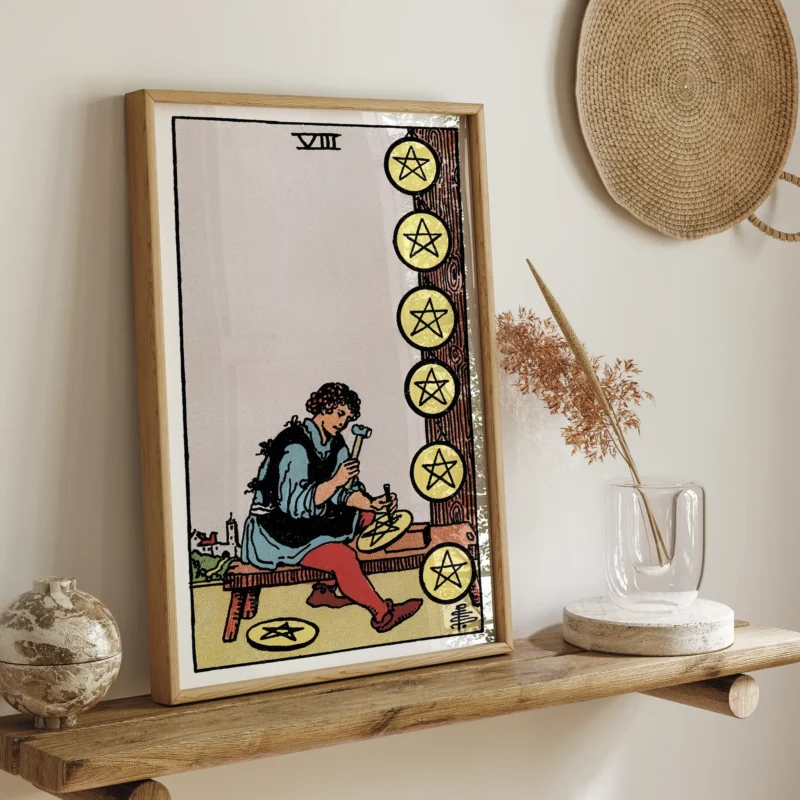 Eight of Pentacles :Tarot Card