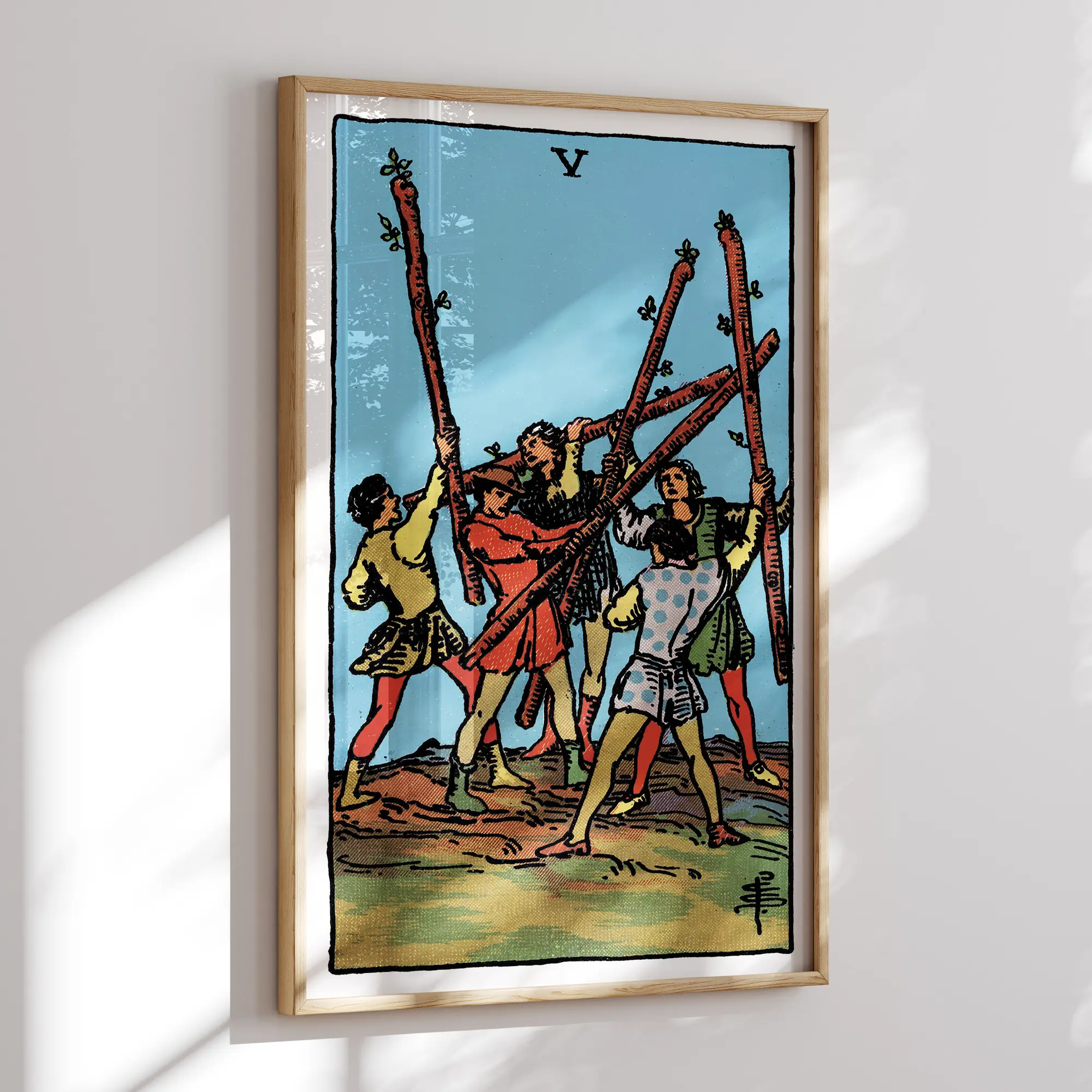 Five of Wands :Tarot Card